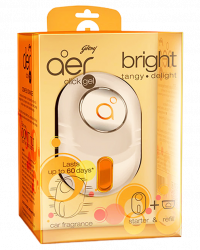 Godrej Aer Click Gel Bright Tangy Delight (Device + Refill 10G)