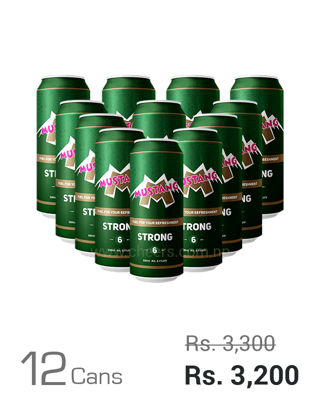 Mustang Strong 6 500ML x 12 Cans