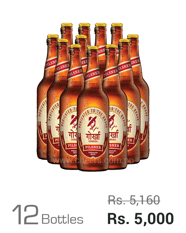Gorkha Pilsner 650ML x 12 Bottles