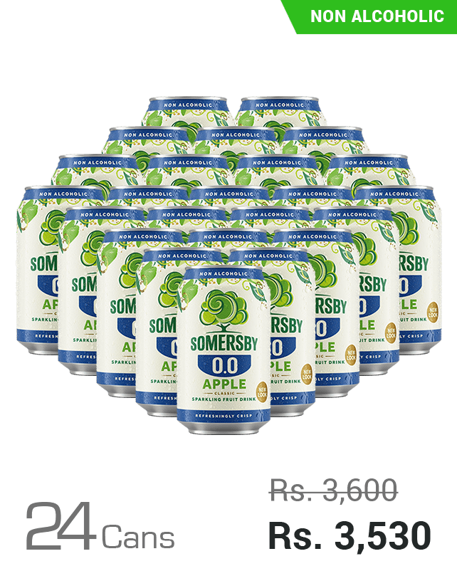Somersby Apple 0.0 Sparkling Fruit Drink 320ML x 24 Cans