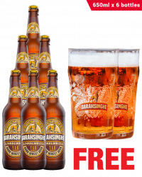 Barahsinghe Dunkelweizen 650ML x 6 Bottles + 2 Glasses Free