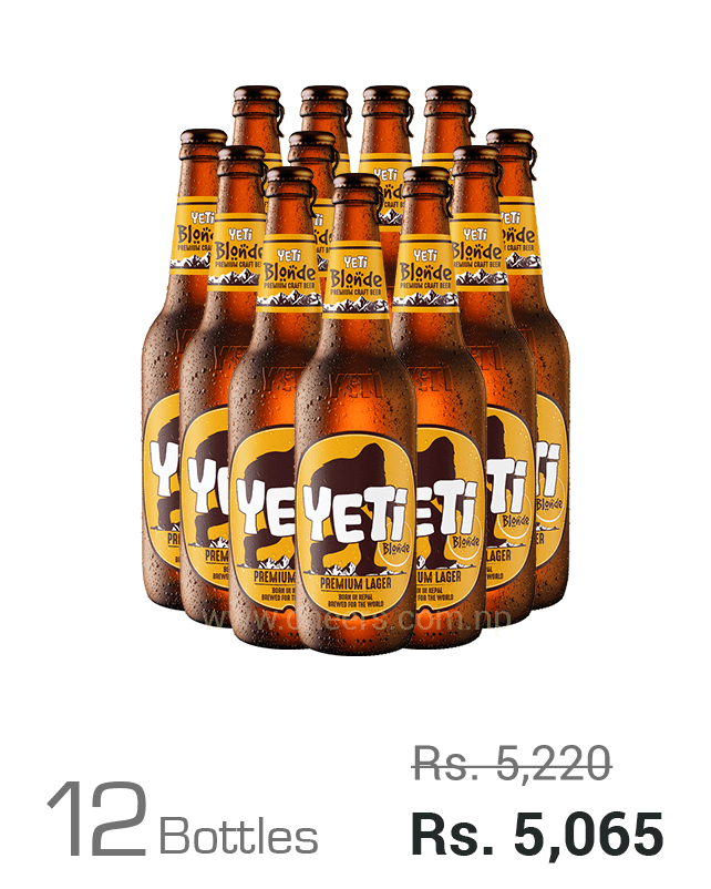 Yeti Blonde Premium Craft Lager 650ML x 12 Bottles