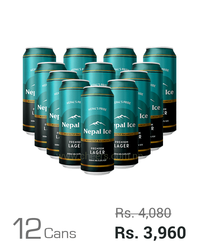 Nepal Ice Premium Lager 500ML x 12 Cans