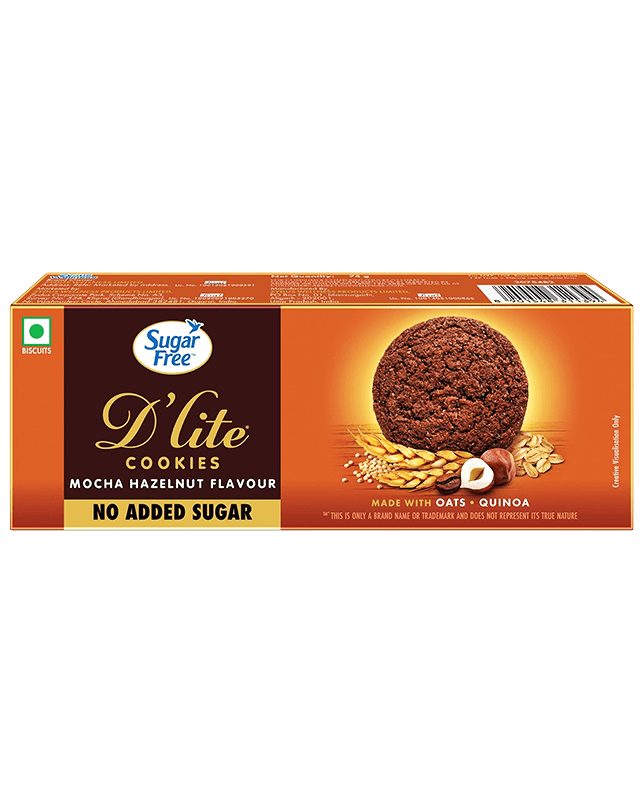 Sugar Free D'Lite Cookies Mocha Hazelnut Flavour 75G