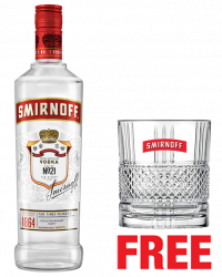 Smirnoff Vodka 750ML (Bottled in Nepal) + 1 Glass Free