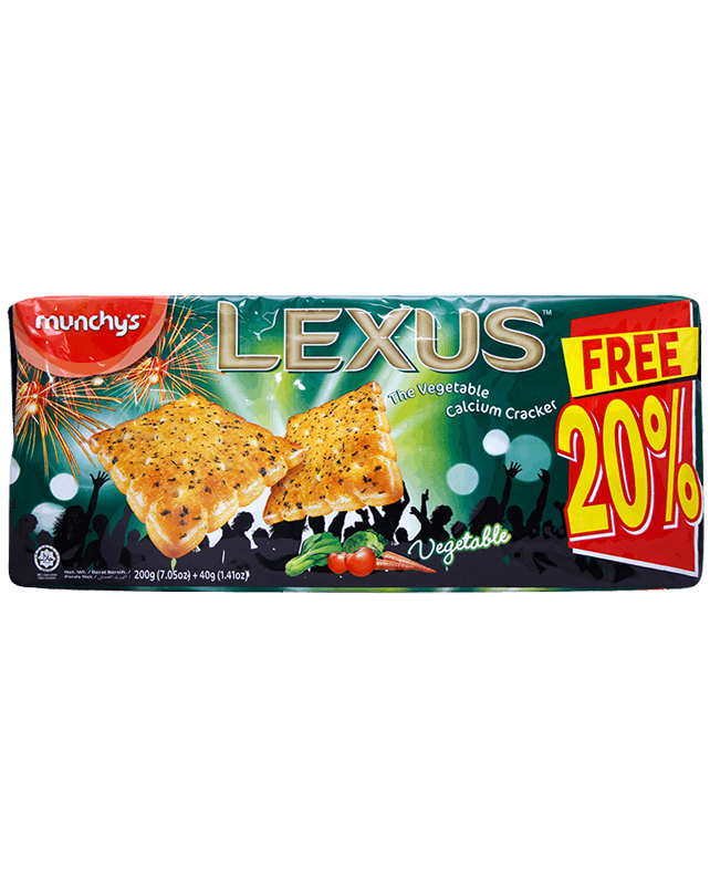 Munchy's Lexus Vegetable Cracker 240G (20% Extra)