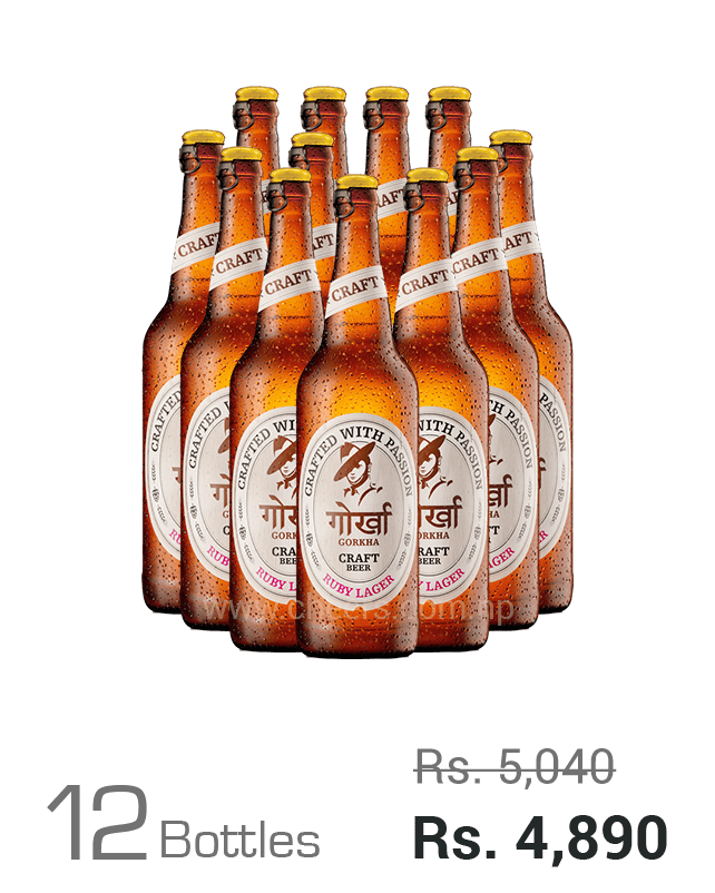 Gorkha Craft Ruby Lager 650ML x 12 Bottles Gorkha Craft Ruby Lager 650ML x 12 Bottles