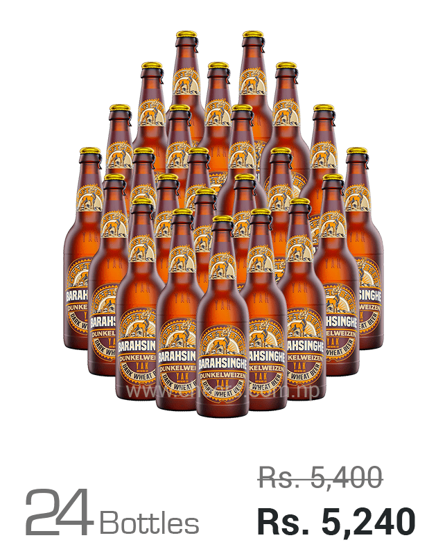 Barahsinghe Craft Dunkelweizen Dark Wheat 330ML x 24 Bottles Barahsinghe Craft Dunkelweizen Dark Wheat 330ML x 24 Bottles