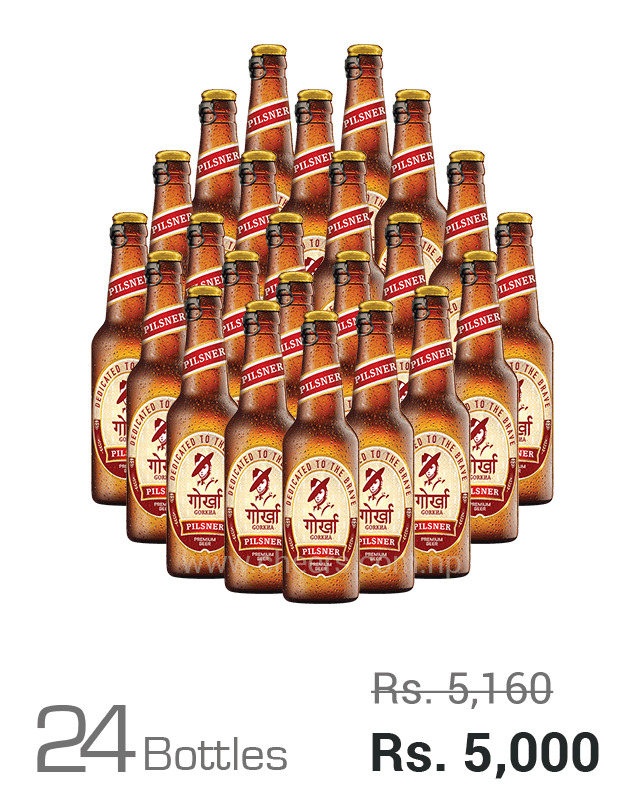 Gorkha Pilsner 330ML x 24 Bottles