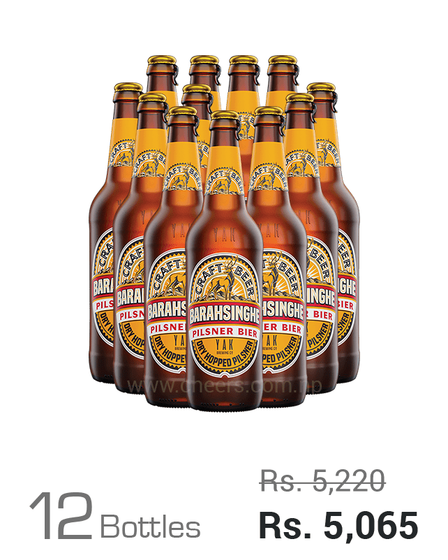 Barahsinghe Craft Pilsner 650ML x 12 Bottles Barahsinghe Craft Pilsner 650ML x 12 Bottles