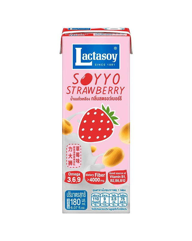 Lactasoy Soyyo Strawberry Soymilk 180ML