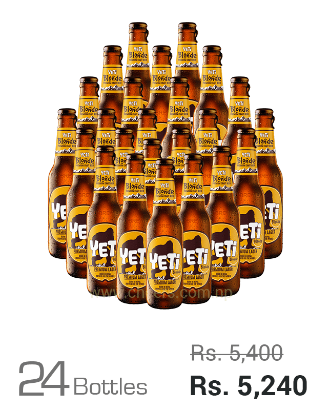 Yeti Blonde Premium Craft Lager 330ML x 24 Bottles