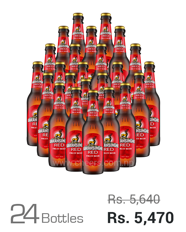 Barahsinghe Red Fruit Beer Cherry 330ML x 24 Bottles Barahsinghe Red Fruit Beer Cherry 330ML x 24 Bottles