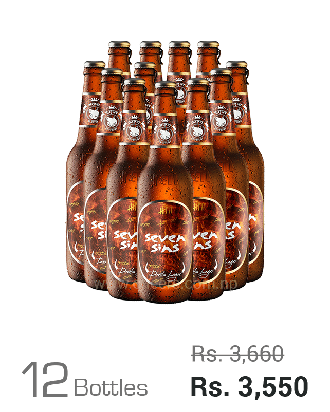 Seven Sins Devils Lager 650ML x 12 Bottles
