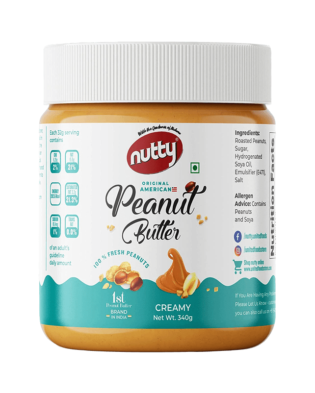Nutty Peanut Butter Creamy 340G Nutty Peanut Butter Creamy 340G