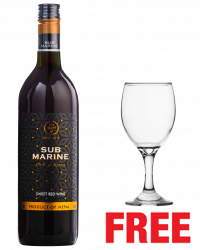 Submarine Sweet Red 750ML + 1 Glass Free