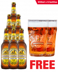 Barahsinghe Hazy IPA 650ML x 6 Bottles + 2 Glasses Free