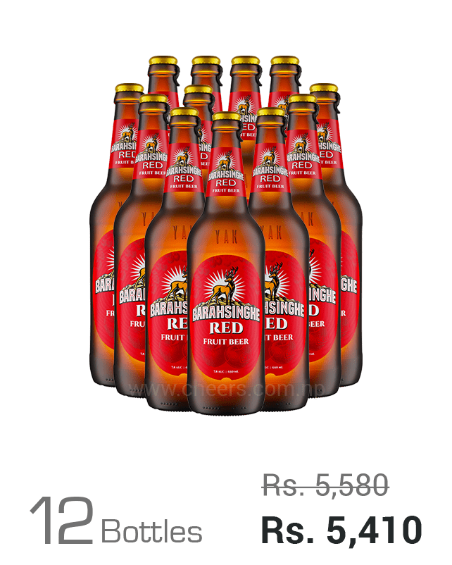 Barahsinghe Red Fruit Beer Cherry 650ML x 12 Bottles Barahsinghe Red Fruit Beer Cherry 650ML x 12 Bottles