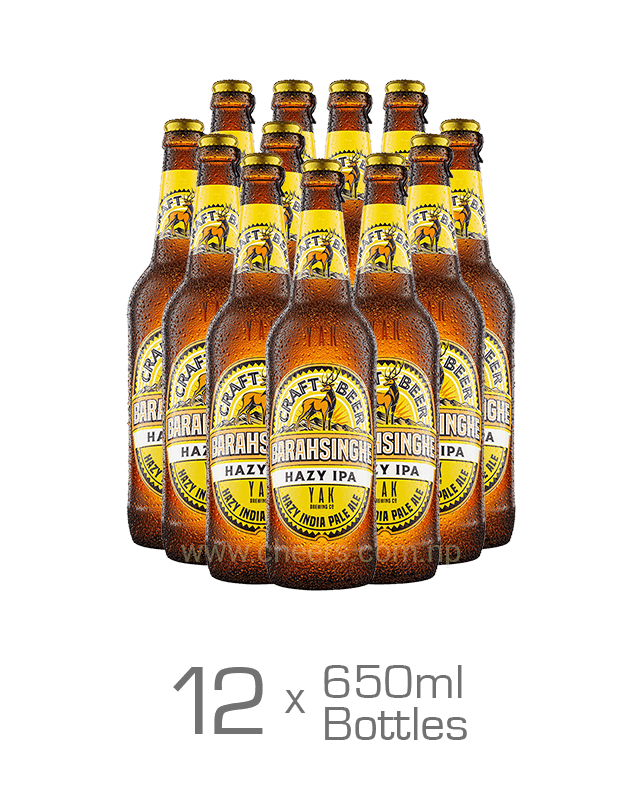 Barahsinghe Craft Hazy IPA 650ML x 12 Bottles