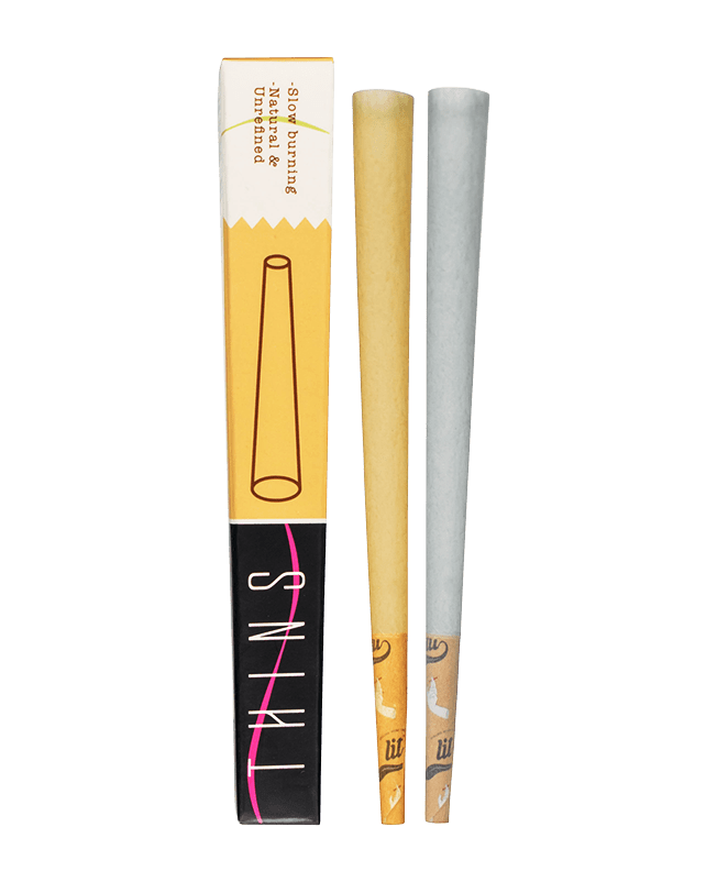 LIT Thins Pre-Rolled Rolling Paper 2 Cones