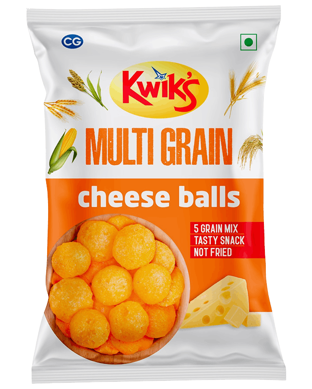 Kwik's Multi Grain Cheese Balls 55G