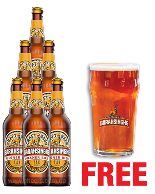 Barahsinghe Craft Pilsner 650ML x 6 Bottles + 1 Glass Free Barahsinghe Craft Pilsner 650ML x 6 Bottles + 1 Glass Free